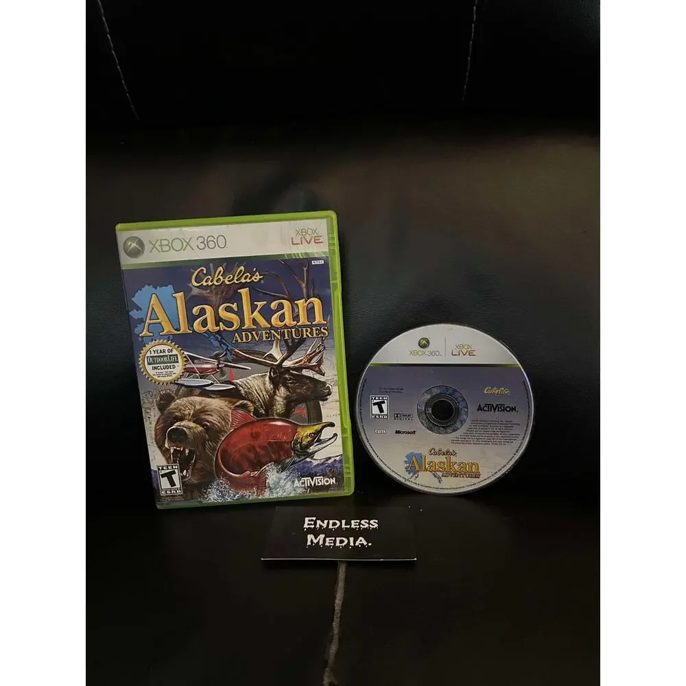 Cabela's Alaskan Adventures Microsoft Xbox 360 Item and Box Video Game
